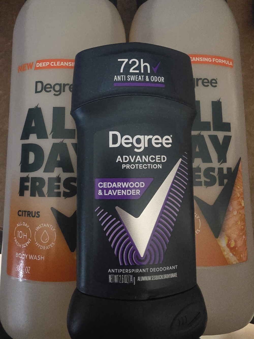 Advanced Protection Cedarwood & Lavender Deodorant And 2 Degree Bodywash Citrus